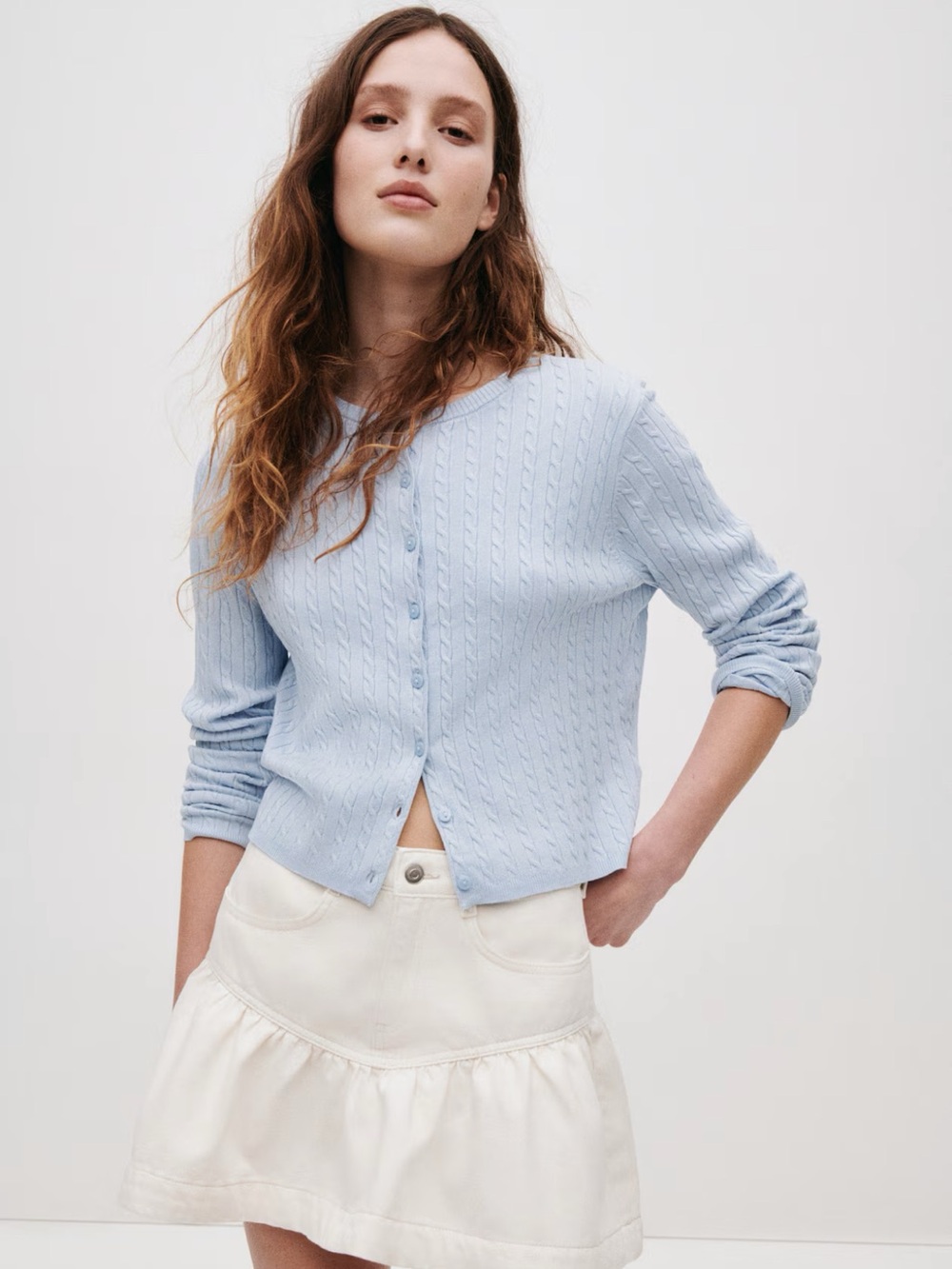 H&M | Cable Knit Cardigan - Picture 2 of 9